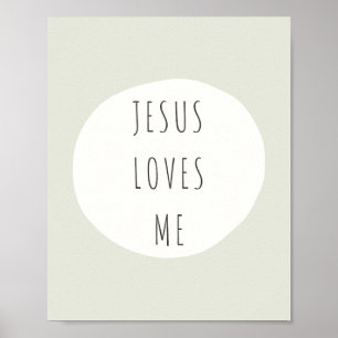 Jesus me ama. Cartaz e Impressões