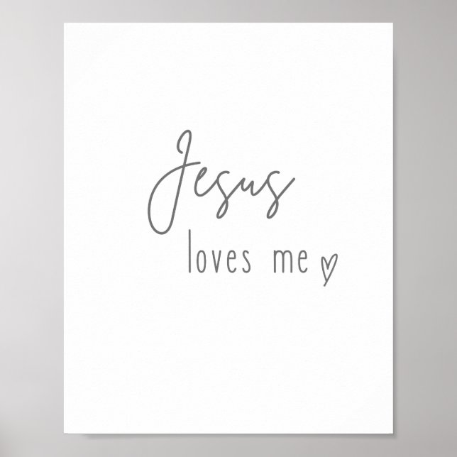 Jesus me ama. Impressões e Posters (Frente)