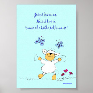 jesus me ama, ovelha, poster