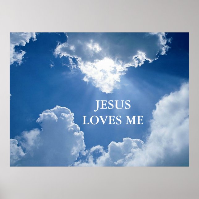 Jesus me ama Poster (Frente)
