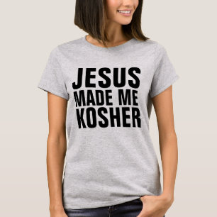 JESUS ME FEZ COSHER, T-Shirts judaicas messiânicas