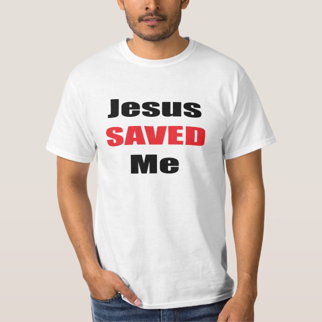 Jesus me salvou na camisa (Frente)