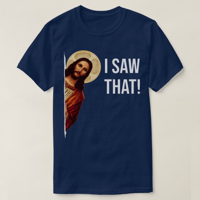 Jesus Meme Eu Vi Aquele Suéter De Crewneck (Frente do Design)