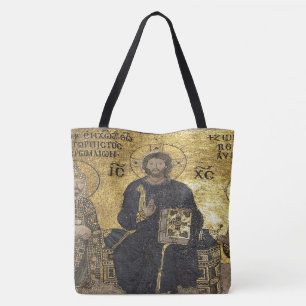Jesus mosaico em hagia sophia Tote Bag