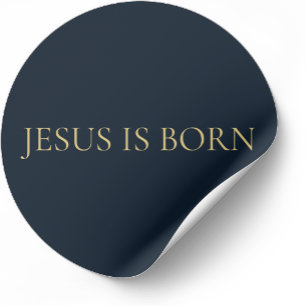 JESUS NASCIO – Adesivo de Natal Minimalista Marinh