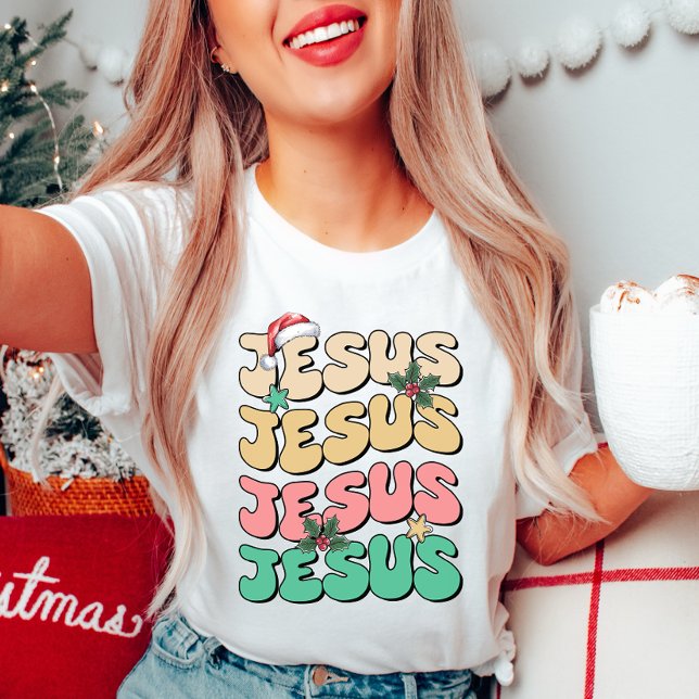Jesus Natal T-Shirt Colorful (Criador carregado)