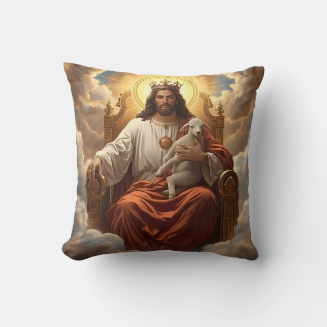 Jesus no reino dos Céus Almofada de lançamento  (Frente)
