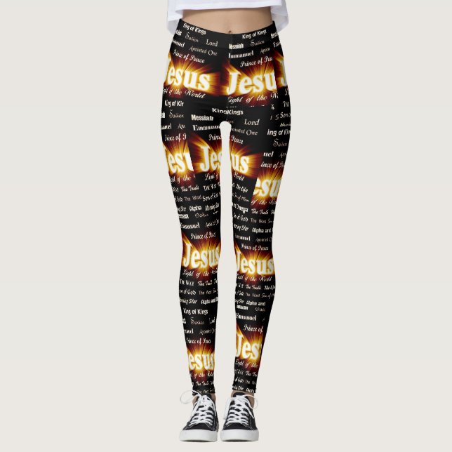 Jesus - Nomes Leggings (Frente)