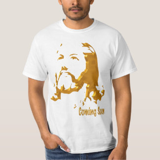 Jesus o design Dourado do t-shirt