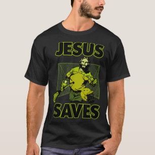 Jesus, o goleiro de lacrosse salva camisa para Cri