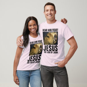JESUS O LÍON ROARING DE JUDAH, T-SHIRTS