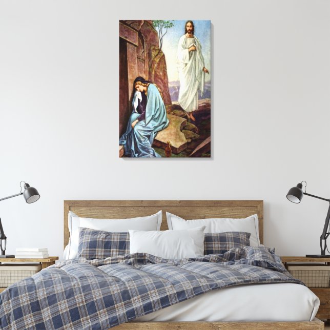Jesus olhando a Canvas das mulheres (Insitu(Quarto))