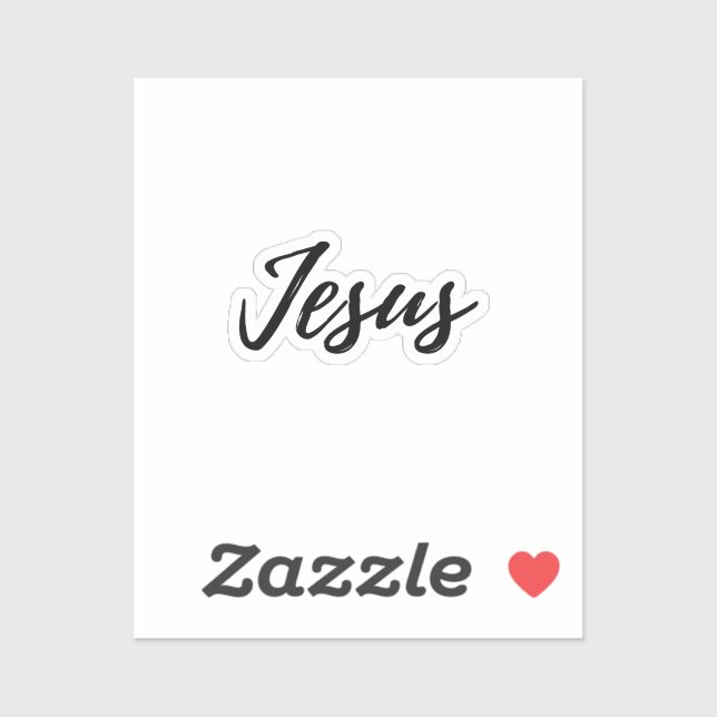 Jesus - pequeno adesivo (Folha)