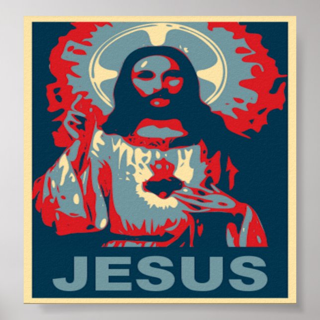 Jesus Poster (Estilo Obama) (Frente)