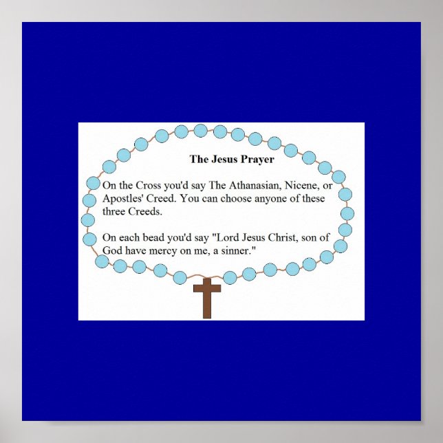 Jesus Prayer Poster (Frente)