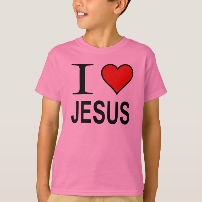 Jesus presentes que adoro Jesus na camisa orgânica (Frente)
