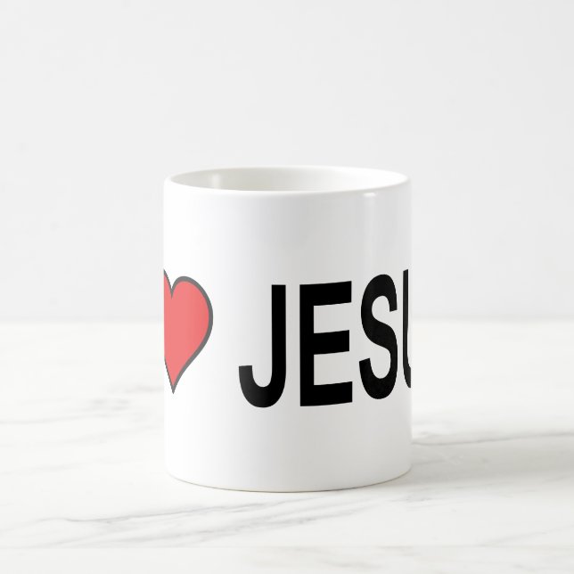 Jesus presentes que amo Jesus na caneca 11oz (Centro)