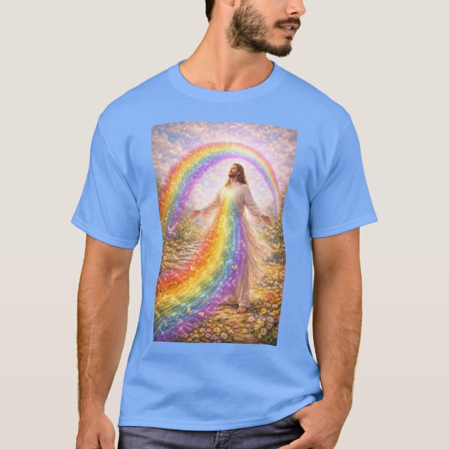 Jesus rainbow T-Shirt (Frente)