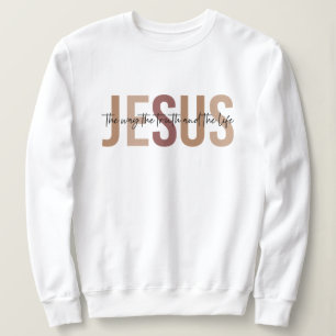 Jesus religioso, camiseta branca inspiradora