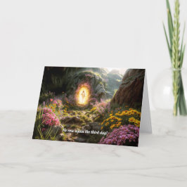 Jesus ressuscitado cartão de Páscoa