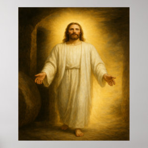 Jesus ressuscitou do Poster de Arte do Tomb™ LDS
