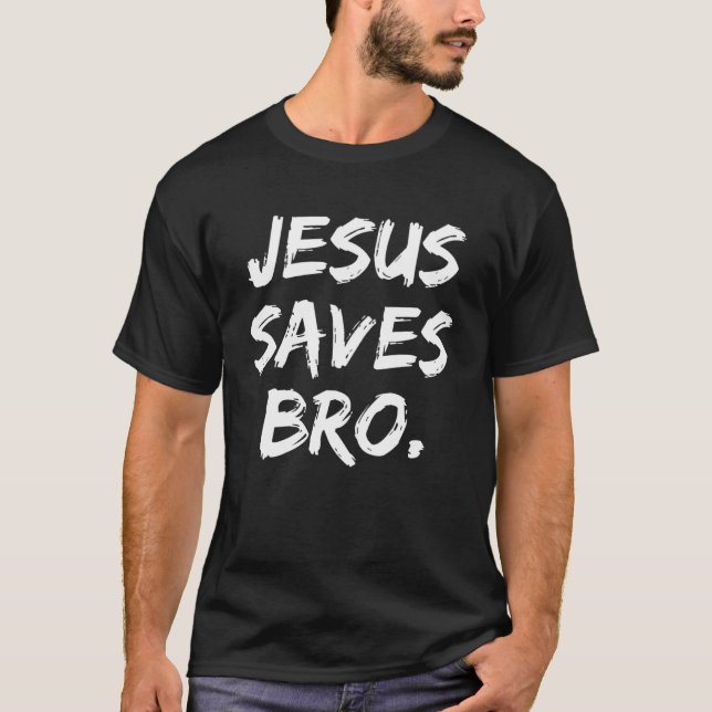 Jesus Salva Irmão Cristão Pullover Hoodie (Frente)