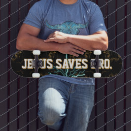 Jesus Salva Irmão. skate de sangue abstrato