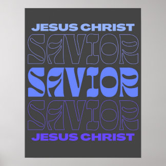 Jesus salva/ Jesus ama você/ Poster gráfico