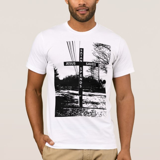 Jesus salvar a satã gasta o t-shirt por Matt (Frente)