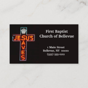 Jesus salvar o cartão de visita