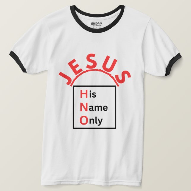 Jesus - Seu Nome Apenas T-shirt (Frente do Design)