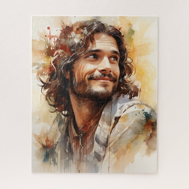 Jesus Sorrindo Quebra-cabeça (Vertical)
