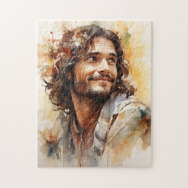 Jesus Sorrindo Quebra-cabeça (Vertical)