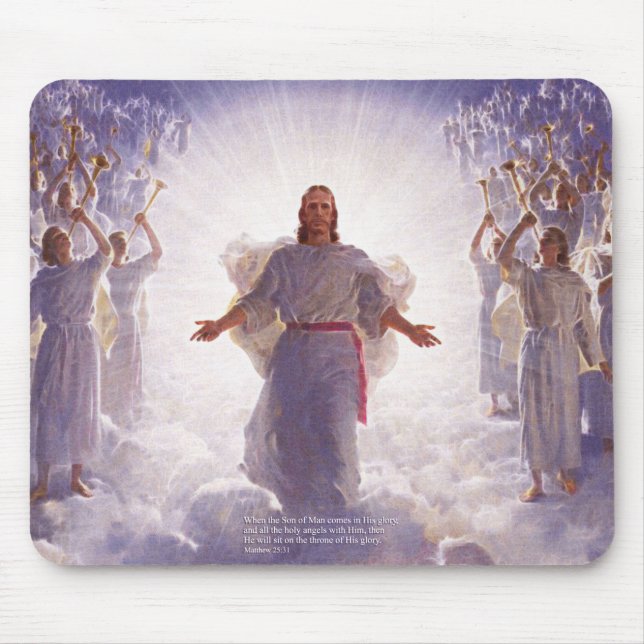 Jesus & suas opções de Mousepad dos anjos 1 (Frente)