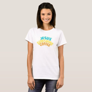 Jesus Sunshine Café T-shirt para Mulheres