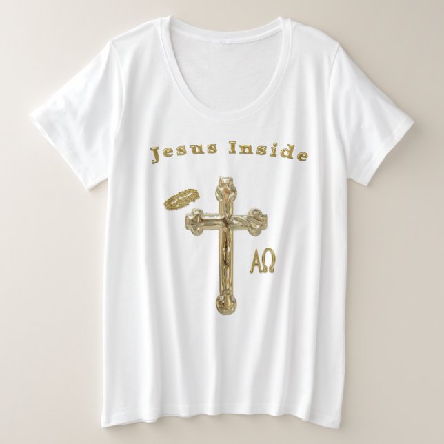 Jesus t-shirts Mulheres (Frente do Design)