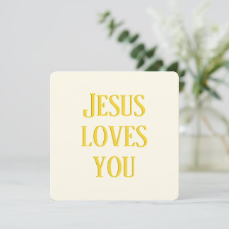 Jesus te ama | branco e dourado