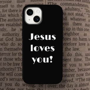Jesus Te Ama! Capas de iphone de gabinete