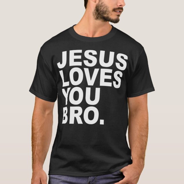 Jesus Te Ama Irmão - Christian Faith Pullover Hoo (Frente)