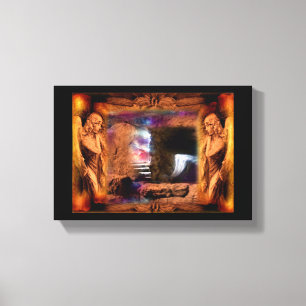 Jesus Vazio Com Anjos Canvas Wall Art