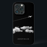 ©Jet Airplane Sobre nuvens Piloto Personalizado<br><div class="desc">Para alterar o texto,  use a opção personalizar. Para alterações de texto mais abrangentes,  como alterações na fonte,  cor da fonte ou layout de texto,  escolha a opção personalizar. Design original | Copyright 2016-Presente | ©riverme* | Todos os direitos reservados</div>