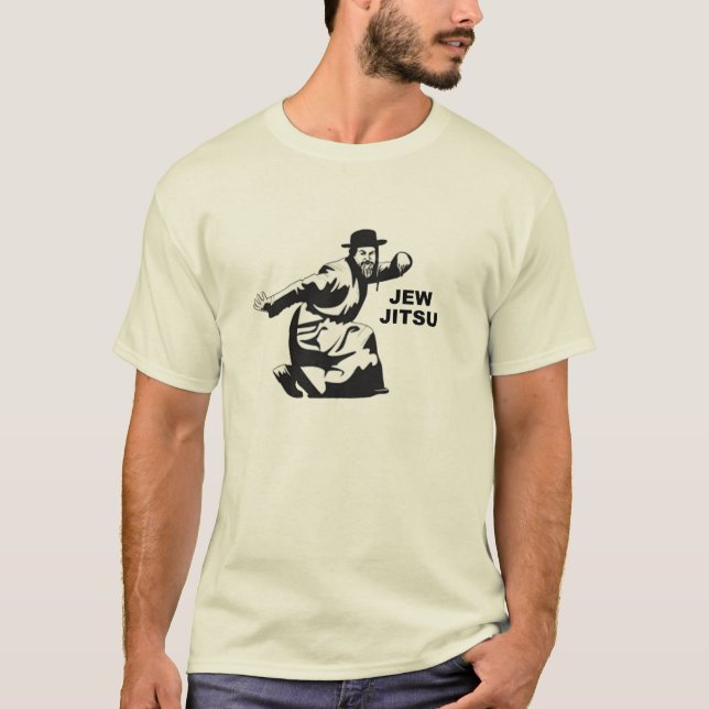 Jew Jitsu T-Shirt | Presentes do Bar judeu Mitzvah (Frente)
