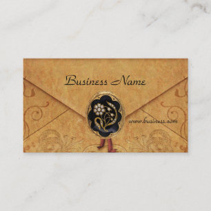 Jewel de Envelope Antiquado de cartão de visita Bu