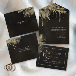 Jewel Palm Leaf Dourada ID830
