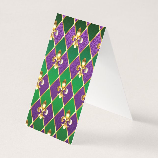 Jewelry Background Mardi Gras (Verso)