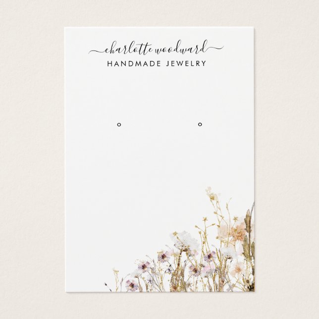 Jewelry Designer Rosa Dourado Flores Selvagens (Frente)