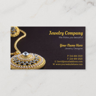 Jewelry Designer/Seller Cartão de visita