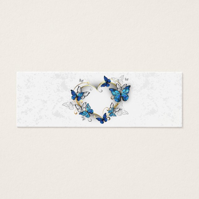 Jewelry Heart with Butterflies Morpho (Frente)