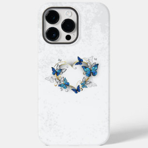 Jewelry Heart with Butterflies Morpho