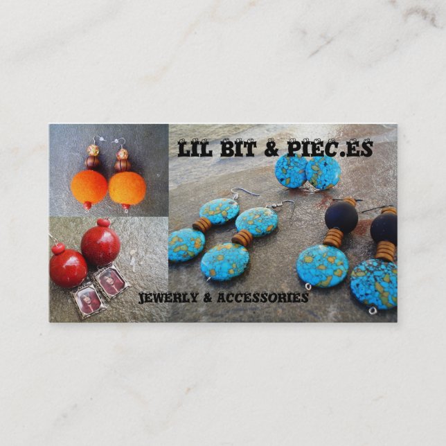 Jewerly e cartões de visitas dos acessórios (Frente)